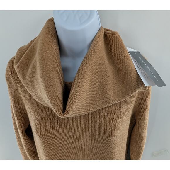 French Connection Baby Soft Ribbed Cowl Knit Pullover Sweater - Picture 2 of 11